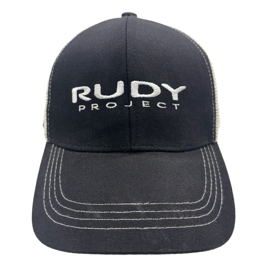 Rudy Project #1 Kona Trucker Hat Black White Mesh Snapback Cap